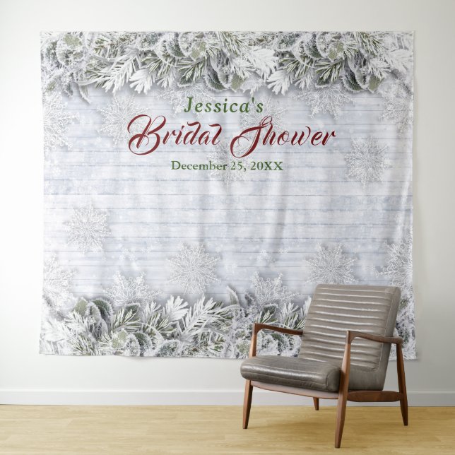 Tenture Fond de décor pour photobooth de mariage à feuilla (En situation (horizontale))