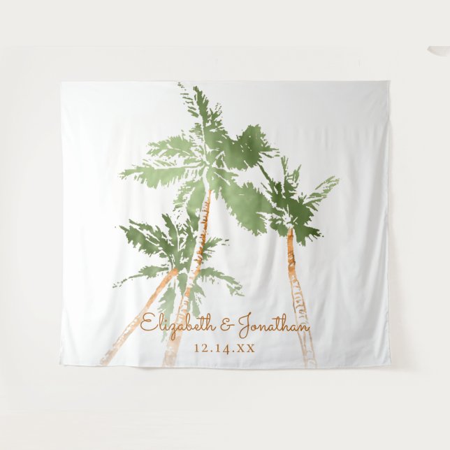 Tenture Fond de décor pour Photobooth de mariage sur la pl (Devant (Horizontal))