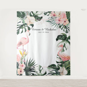 Tenture Fond de décor pour Photomaton de mariage aux Flama