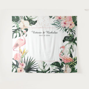 Tenture Fond de décor pour Photomaton de mariage aux Flama