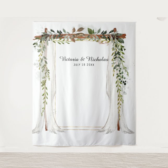 Tenture Fond de décor pour Photomaton de Mariage Campagnar (Devant)