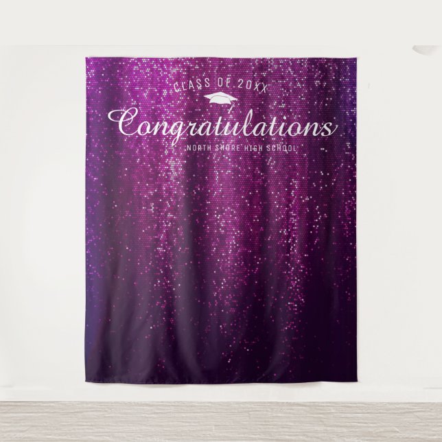 Tenture Fond de décor pour Photomaton de remise de diplôme (Devant)