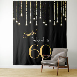 Tenture Fond de décor pour photomaton "Sourire Anniversair