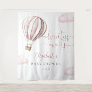 Tenture Fond de décor pour photos Baby Shower avec ballon