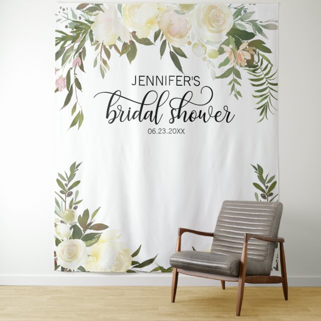 Tenture Fond de décor pour photos de Fête de Mariage Rose  (En situation)