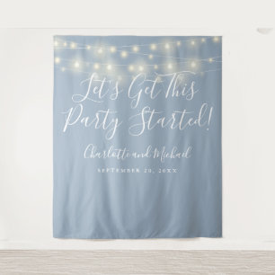 Tenture Fond de décor pour photos Dusty Blue pour une fête