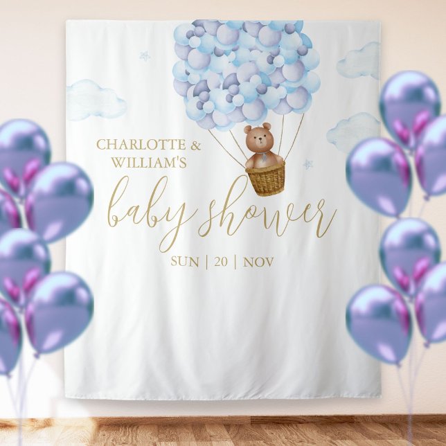 Tenture Fond de décor pour une Baby Shower avec un garçon  (Créateur téléchargé)