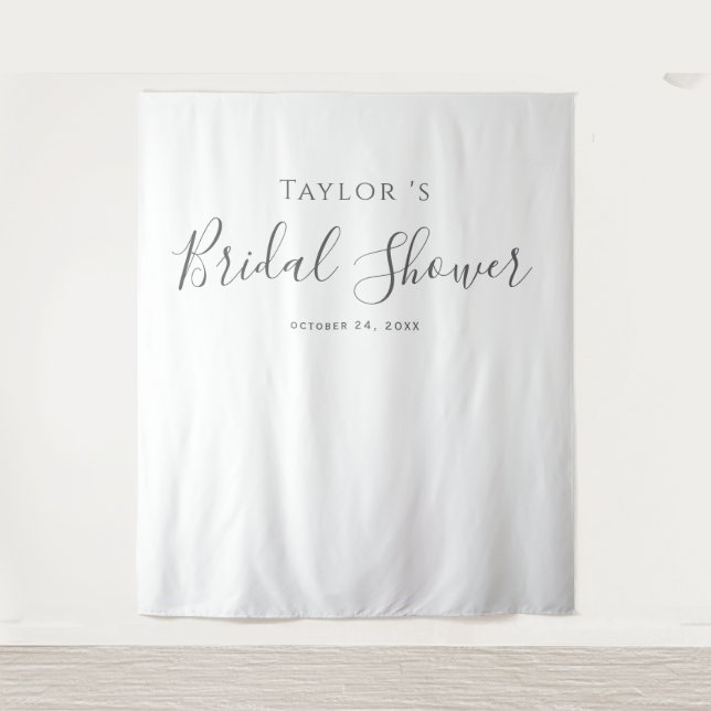 Tenture Fond de décor pour une fête de mariage en argent (Devant)