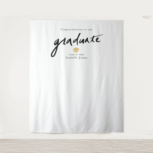 Tenture Fond de décor prop manuscrit blanc pour la remise  (Devant)