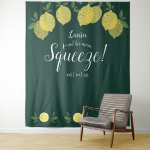 Tenture Fond de décoration de mariage avec des citrons qui