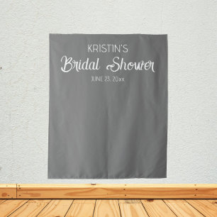 Tenture Fond de décoration de mariage gris foncé pour phot