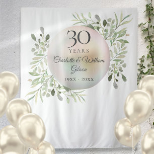 Tenture Fond de décoration photo de verdure perle pour 30e