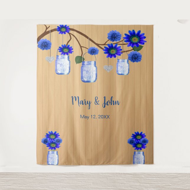Tenture Fond de décoration photo en bois rustique avec fle (Devant)