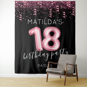 Tenture Fond de décoration photo pour 18e anniversaire noi