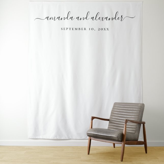 Tenture Fond de Décoration pour Entrée de Mariage Moderne  (En situation)
