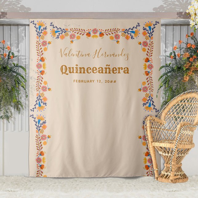 Tenture Fond de décoration pour photo de fête de Quinceane (Créateur téléchargé)