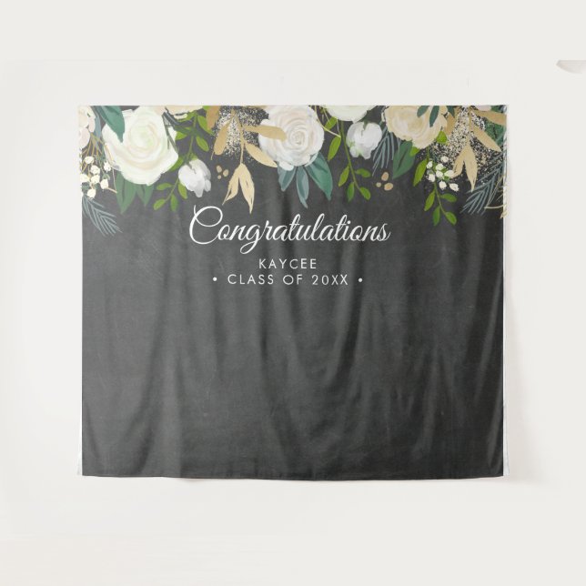 Tenture Fond de décoration pour photo de remise de diplôme (Devant (Horizontal))