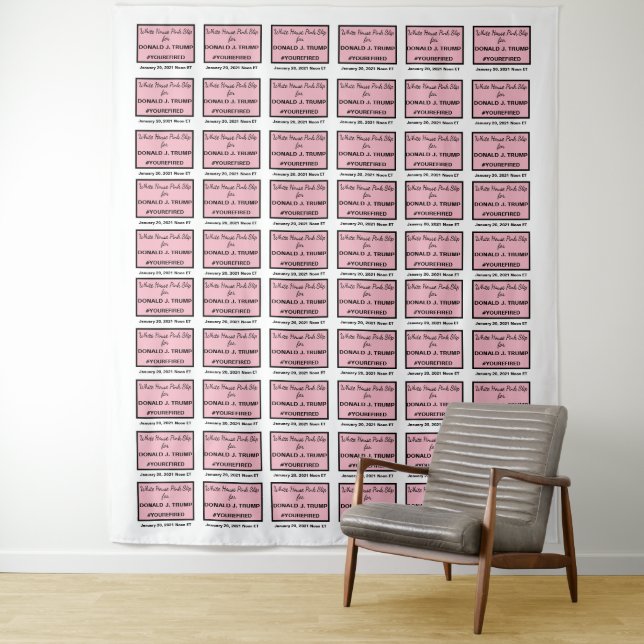 Tenture Fond de décoration pour photo "White House Pink Sl (En situation)