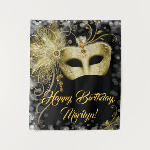 Tenture Fond de fête d'anniversaire en masque