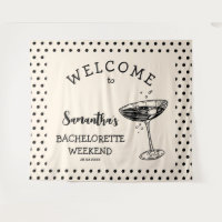 Fond de fête de fiançailles rétro Polka Cocktail