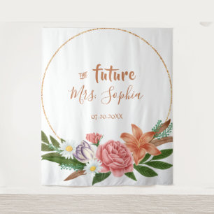 Tenture Fond de Futur Mme Gold pour Enterrement de Vie de 