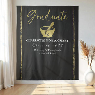 Tenture Fond de graduation de l'école de pharmacie diplômé