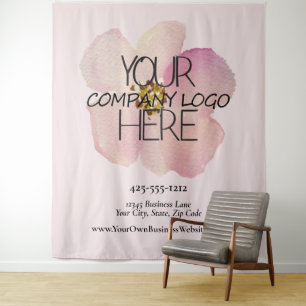 Tenture Fond de logo de salon professionnel pour entrepris