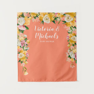 Tenture Fond de mariage audacieux et lumineux Floral