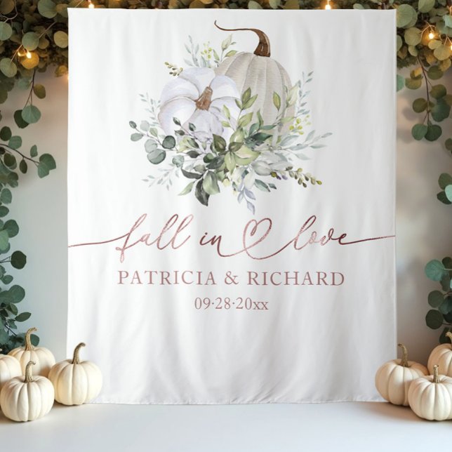 Tenture Fond de mariage citrouille d'automne (Créateur téléchargé)