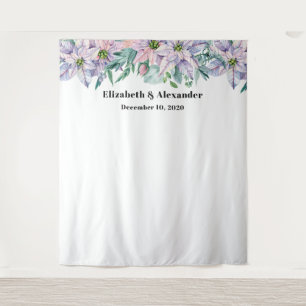 Tenture Fond de mariage floral. Fond de fleurs de jardin