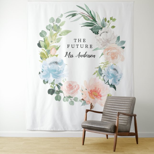 Tenture Fond de mariage floral joli Fleur Jolie (En situation)