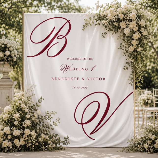 Tenture Fond de mariage ivoire Bourgogne (Créateur téléchargé)