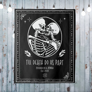 Tenture Fond de mariage Jusqu'à ce que la mort nous sépare