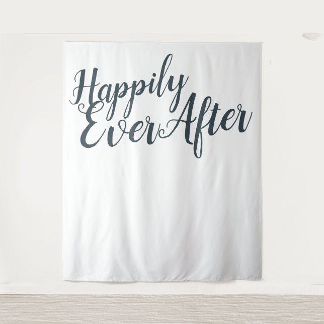 Tenture Fond de mariage moderne pour un heureux événement (Devant)