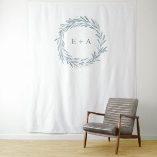 Tenture Fond de mariage monogramme, accessoire de photo, p