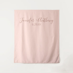 Tenture Fond de mariage personnalisé minimal 