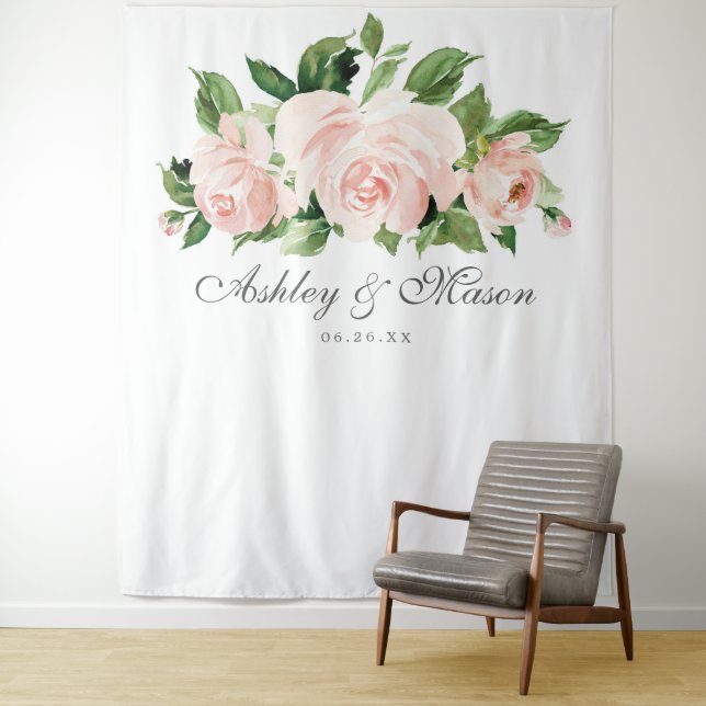 Tenture Fond de mariage Shabby Chic Photobooth (En situation)