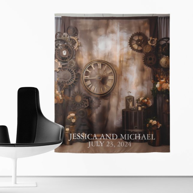 Tenture Fond de mariage Steampunk victorien industriel (Créateur téléchargé)