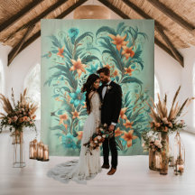 Fond de mariage Tropical Iridescence