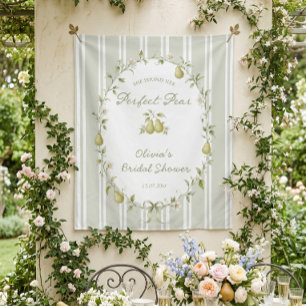 Tenture Fond de mariage vert sauge Perle de poire parfaite