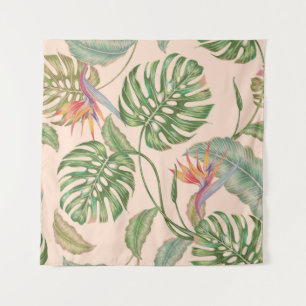 Tenture Fond de motif tropical vintage Floral sans soudure