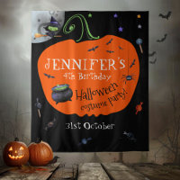 Fond de photo pour enfants Halloween à l'aquarelle
