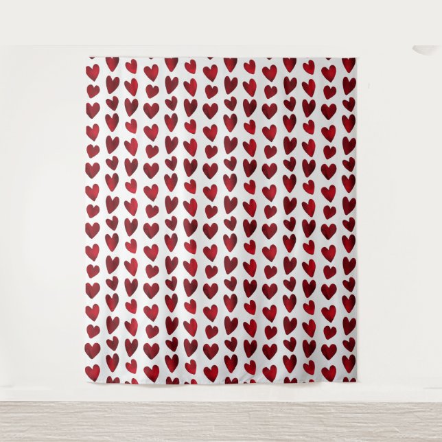 Tenture Fond de photo Saint-Valentin coeurs rouges coquins (Devant)