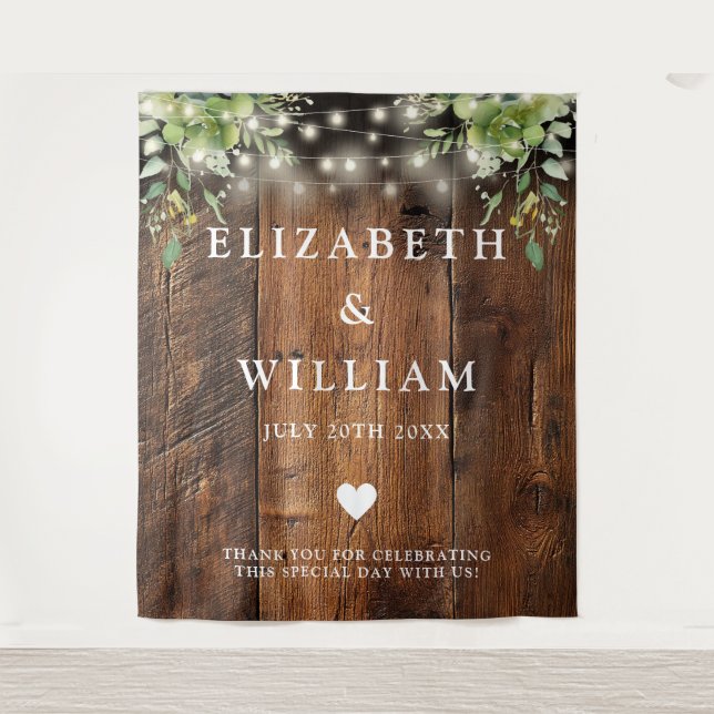 Tenture Fond de photographie avec guirlande lumineuse en b (Devant)