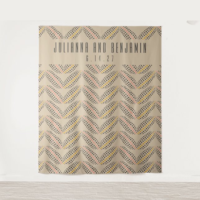 Tenture Fond de photographie de mariage élégant Art Déco b (Devant)