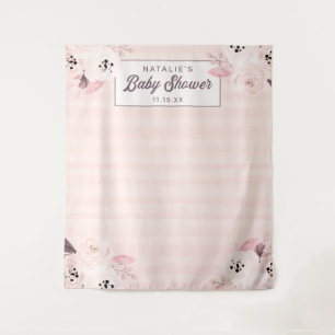 Tenture Fond de photographie floral rose chic et pêche