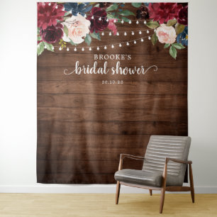 Tenture Fond de photographie pour mariage floral rose Bour