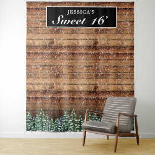 Tenture Fond de photographie pour Sweet 16 Forêt de Bois e