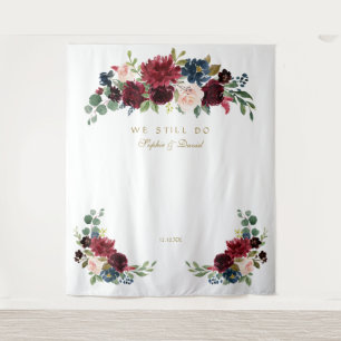 Tenture Fond de photomaton Burgundy Blush Renew The Vows