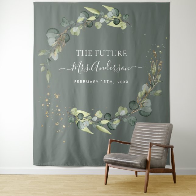 Tenture Fond de photomaton Future Mrs. Eucalyptus (En situation)